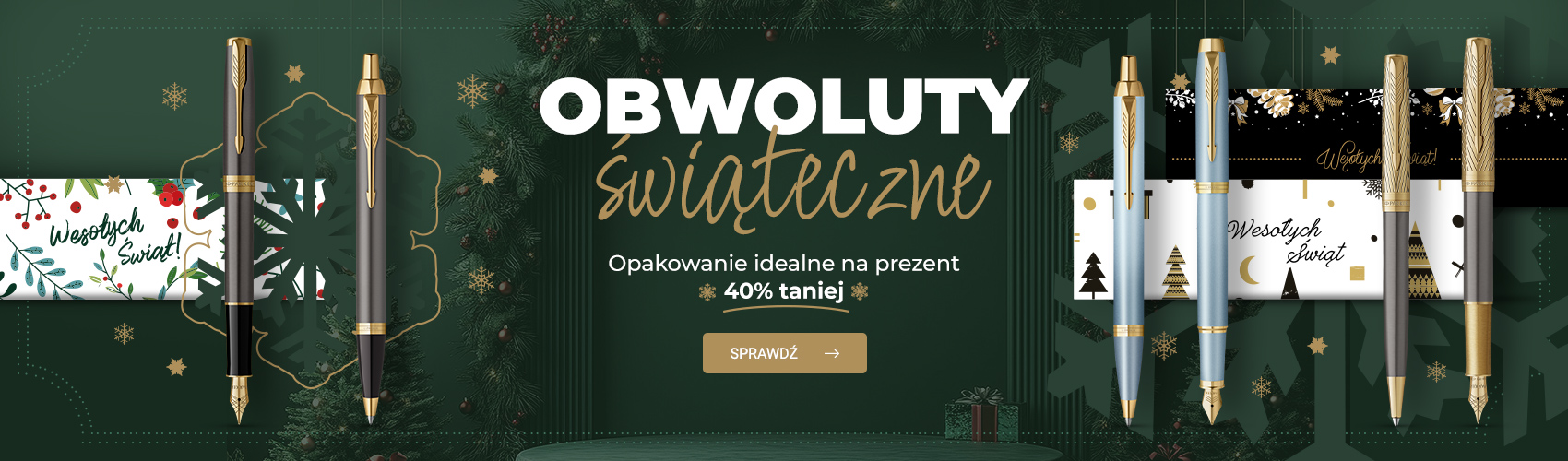 Świąteczne obwoluty Parker -40% !